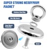 Strong Magnet, 65 kg Pull Force, Large Neodymium Magnet, Strong,