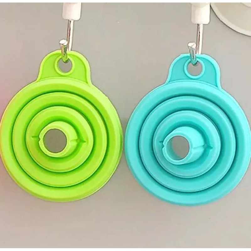 TIKA 6 Foldable Silicone Funnel Set - Multi-Use Kitchen Funnels