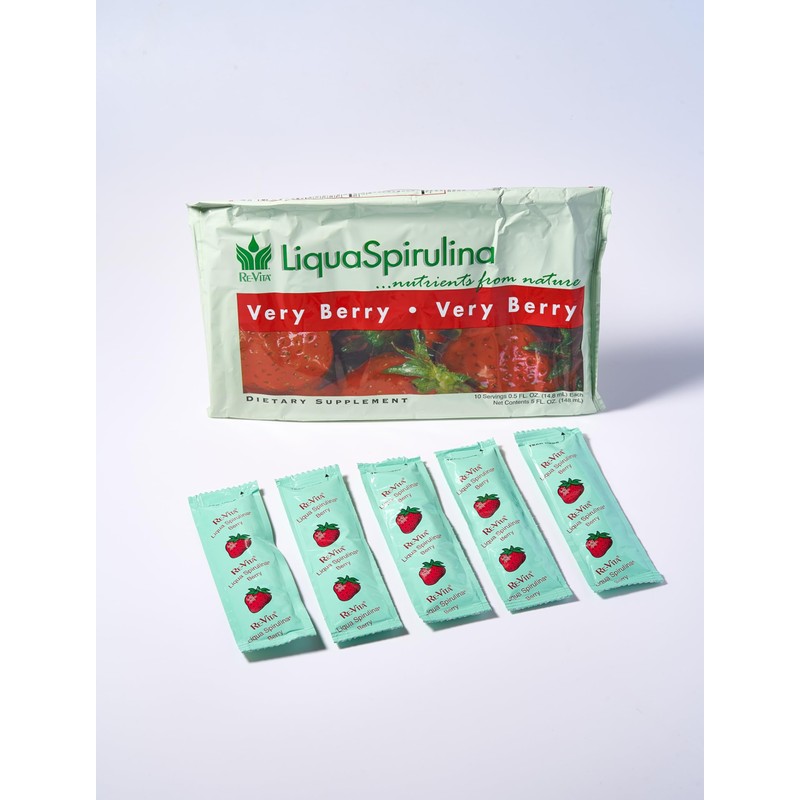 RE-VITA RE-VITA Very Berry LiquaSpirulina Essential Pack 60 Servings