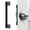 MOSECYOU L-Shaped Door Latch Guard Plates 11", Latch Protector Matte