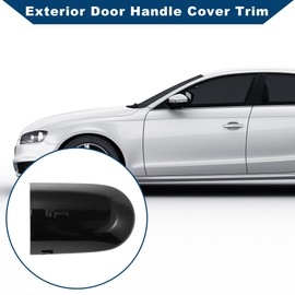Hihaha Front Left Exterior Door Handle Cover for Jaguar XK 2007-2015, for Jaguar XF 2009-2015 No.C2P7224XXX Lock Bezel Cover Cap Black