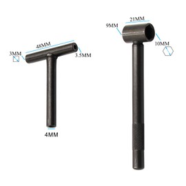 YD-PS001 Valve/Tappet Adjusting Tool Set 9mm Hex Head & 3mm Square Head Wrench For Scooter With 50cc QMB139 & 150cc GY6 Motors