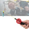 QANYEGN 2Pcs Mini Crab Fishing Rod, Children Ice Fishing Pole,