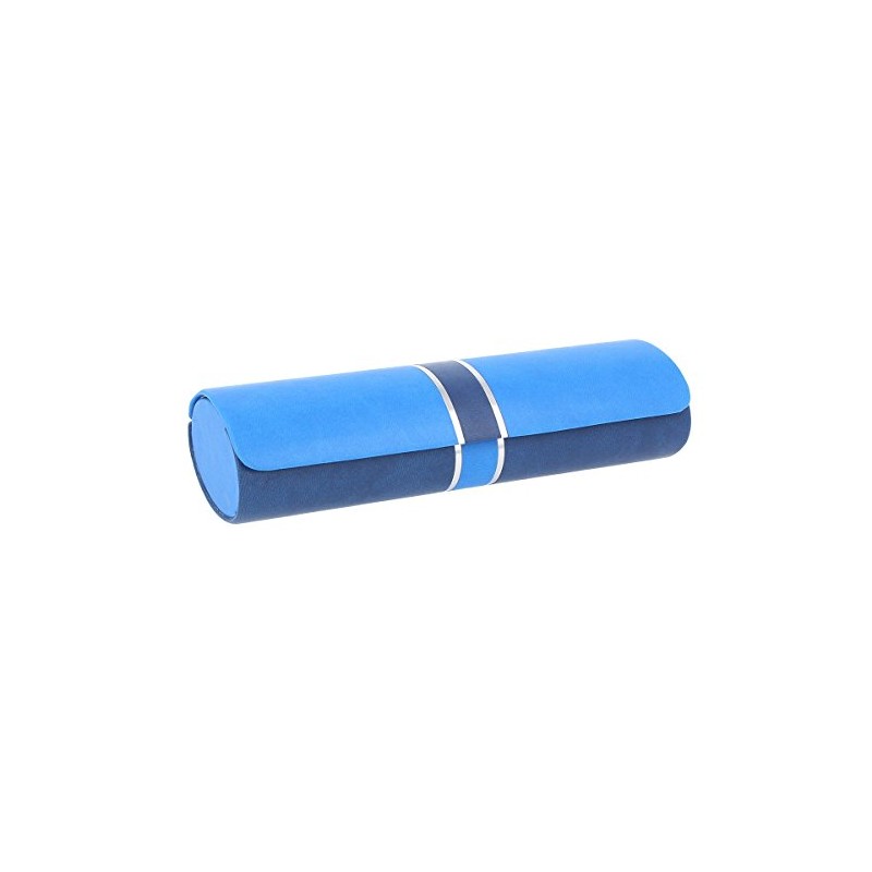 Kinski in Blue with Magnet Closure Oval Glasses Case