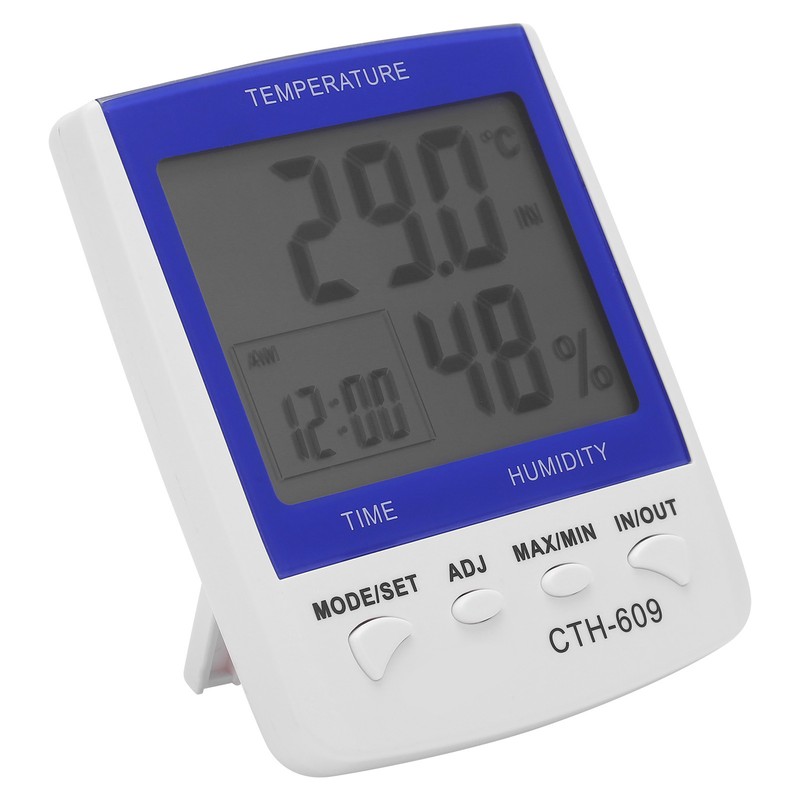 CTH‑609 Digital Thermometer Hygrometer Wall Mounted Temperature Humidity Meter for