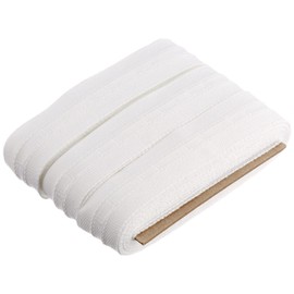 GARDINIA Universal Curtain Heading Tape Ruffle, Length: 10 Meters, Polyester, White