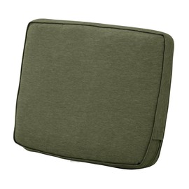 Classic Accessories Montlake Water-Resistant 21 x 20 x 4 Inch Patio Lounge Back Cushion, Heather Fern Green, Outdoor Loveseat Cushions