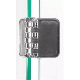 onlyhangers New Chrome Metal Hinge Clips For 3/16"