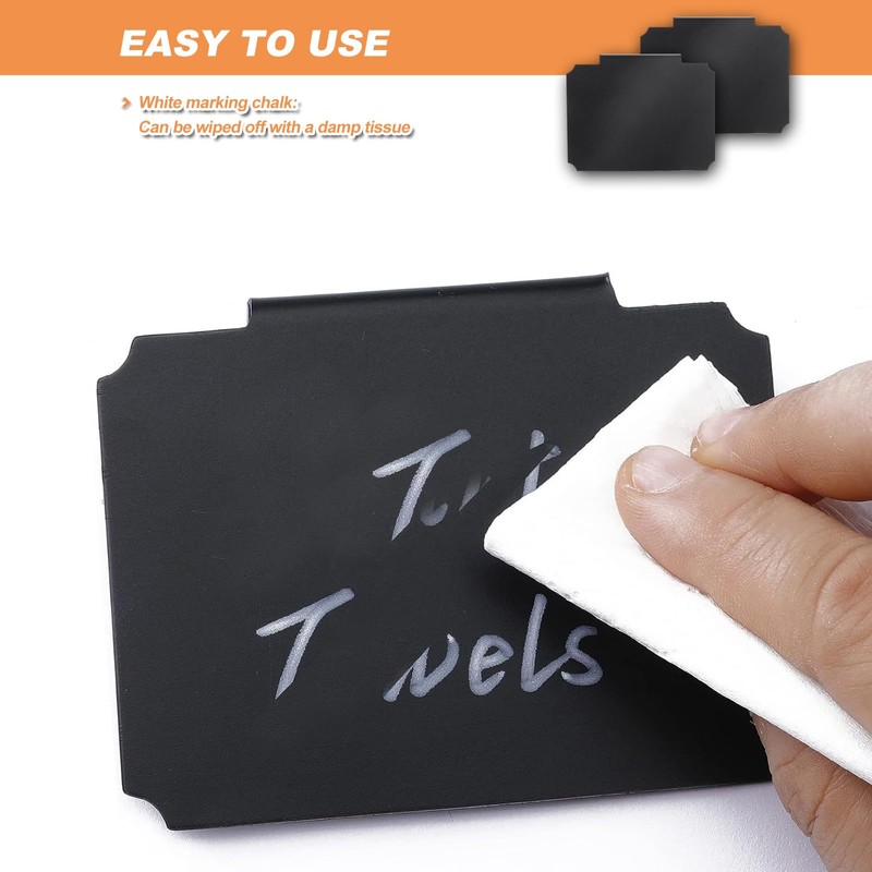 Label Holder Clip Pack of 12 Basket Labels Clips Black