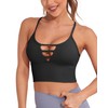 AngiMelo Longline Sport Bra for Women Camisole Workout Yoga Crop
