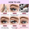 Lash Clusters, 100Pcs DIY Individual Eyelash Extenisons Natural Look D
