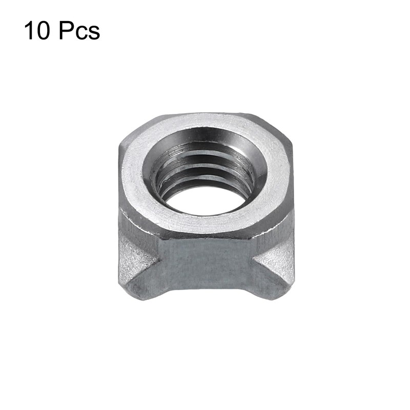 uxcell Weld Nuts, M8-1.25 Square UNC Carbon Steel Machine Screw