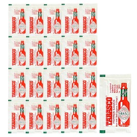 Kokareya Tabasco Pepper Mini Pouch, 0.1 fl oz (3 ml) x 20, Takeout, Pizza, Pasta, Outdoor Sachet, Seasoning