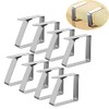Quikhome 8pcs Stainless Steel Table Cover Clamps Holder for Wedding
