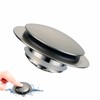 WS Brushed Nickel Bathtub Drain Stopper Universal Pop Up Bath