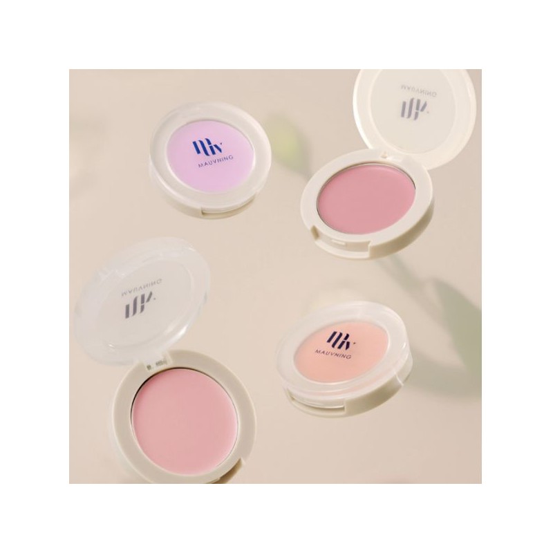 MAUVNING Dewy Pale Cream Cheek 1.8g, Color:02 Pale Blush