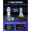 AUTOONE H11 Bulbs 1:1 Mini Size, 30000LM H8/H9/H16 Fog Light