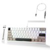 MAMBASNAKE X60 HE Magnetic Switch Keyboard Adjustable Actuation,BT/2.4G/Wired Tri-Mode 60%