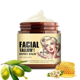 Crema Hidratante Facial, Cebo de Res para la Cara, Bálsamo de miel de sebo, Hidratante Profundo para Rostro y Cuerpo, Cuidado de la Piel Profundamente Nutritivo (120g)