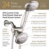 Hydroluxe For California High Pressure 24-setting Handheld & Rain Shower