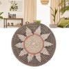 Round Grass Wall Ornaments 35cm Diameter Hand Knitting Hanging Woven
