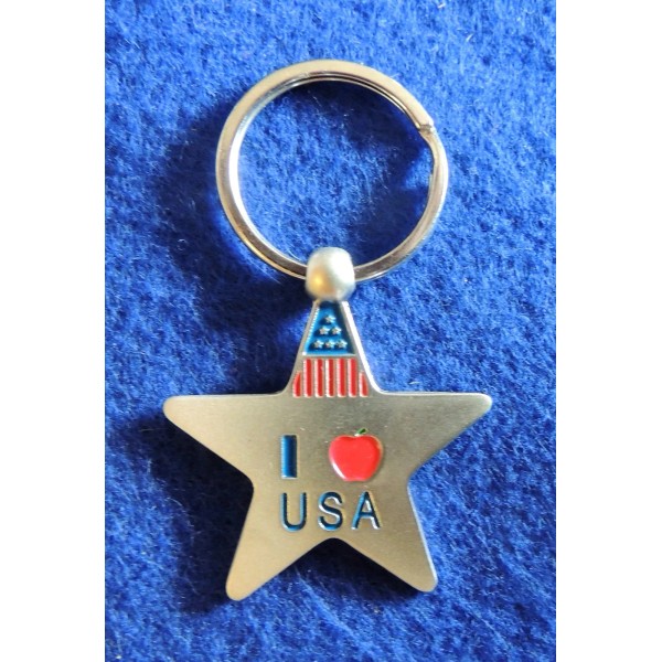 Star American Flag Triangle & I Love () USA Patriotic
