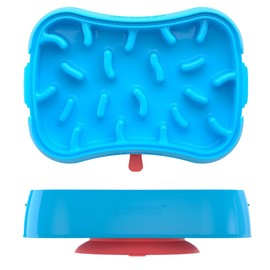 Super Feedy Marley Slowappy Slow Feeder - BPA-Free, Silicone Dog Feeding Bowl for Fast Eaters - Wet & Dry Food Suitable