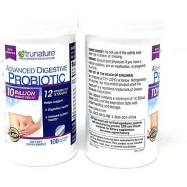 Trunature Digestive Probiotic Capsules, Healthy Immune System 2Pack (100 Count) Product is Recommended