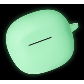 Geiomoo Silicone Case for Skullcandy Rail, Protective Cover with Carabiner (Luminous Green)