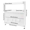 MARTEXBUY Clamp On Desk Organizer Shelf, Pegboard Multipurpose Countertop Desk