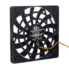 SXDOOL Ventilador delgado de 120 mm 120 x 12 mm de grosor DC 12 V con 3 pines, para la carcasa del ordenador de la computadora de la computadora de refrigeración silenciosa