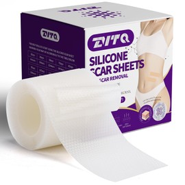 Medical Silicone Scar Sheets,Silicone scar tape- Reusable Scar Tape for C-Section Surgery Keloids & Burns 4cm x 1.5m (1.6" x 60") (Clear)