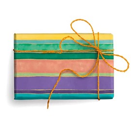 Beach Stripes Italian Wrapping Paper, Folded