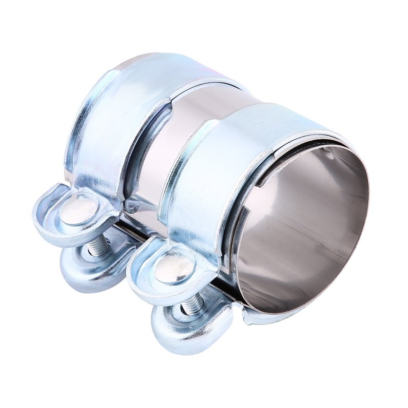 Exhaust Pipe Clamp, Stainless Steel Turbo Exhaust Band Clamp, Silencer,