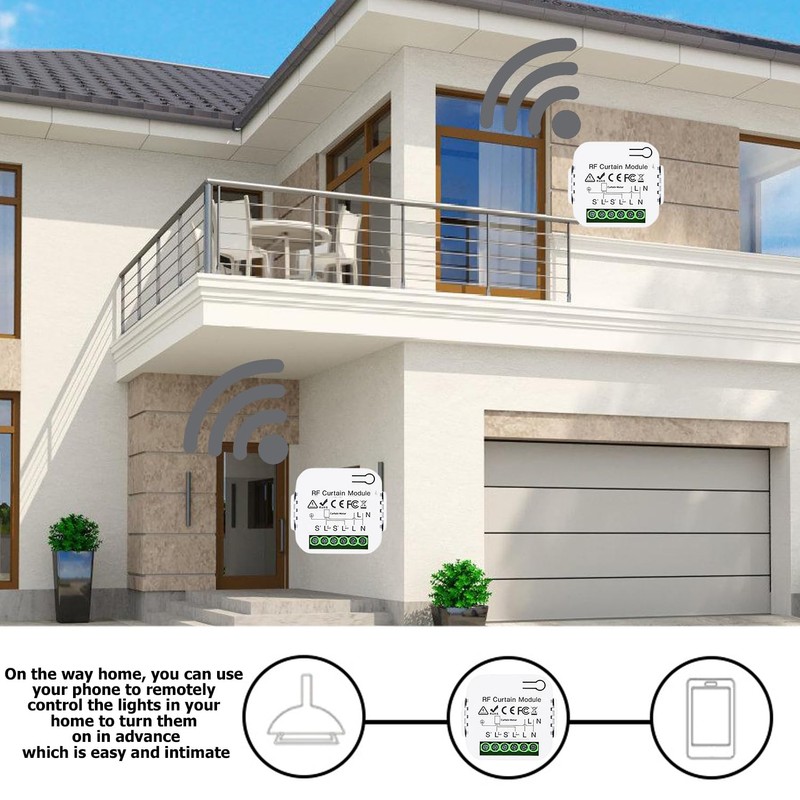 Nizirioo Wireless Roller Shutter Control Retrofit Set: Blinds and Awnings,