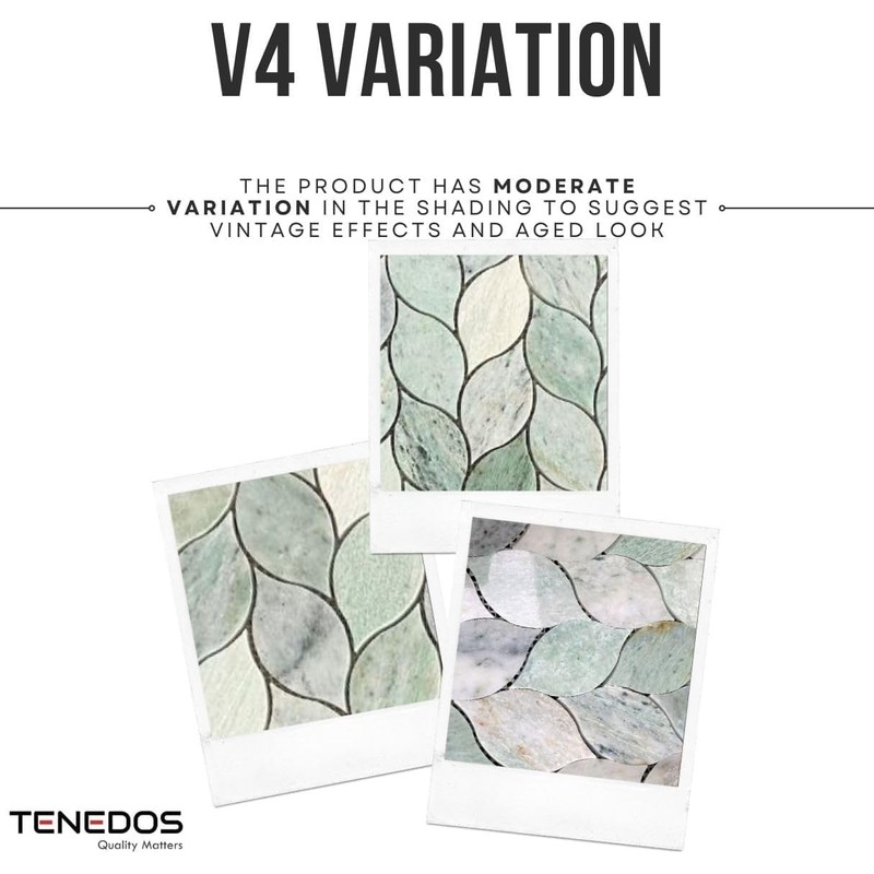 Ming Green Greyish Petal Marble Polished Floor Wall Tile for