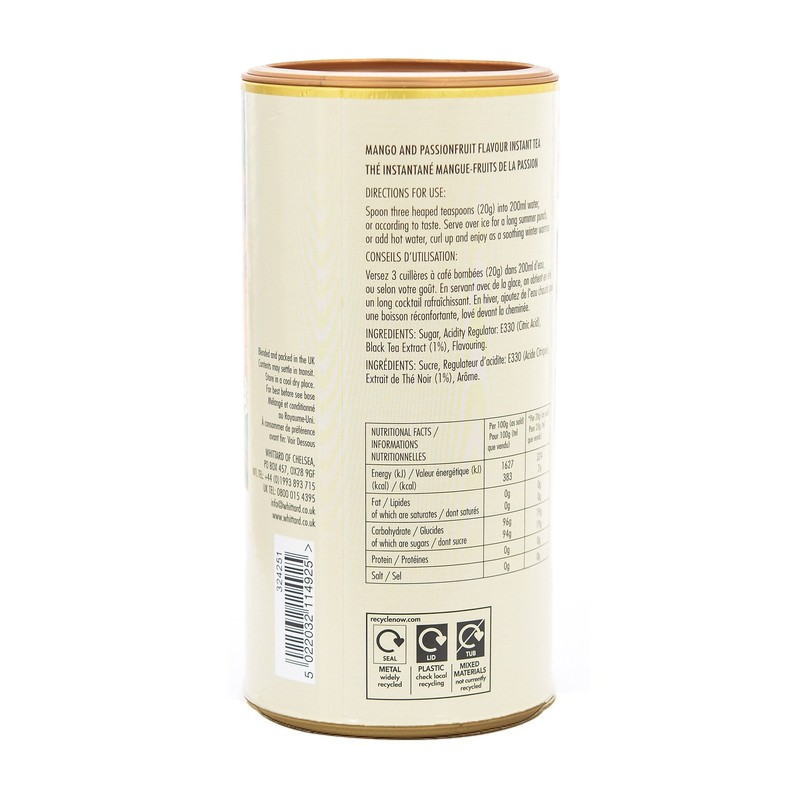 Whittard Mango & Passionfruit Flavour Instant Tea 450g