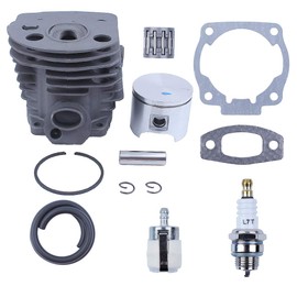 Nikasil Plated Cylinder Piston Bearing Kit For Husqvarna 51 55 For Rancher (46mm) Chainsaw Fuel Filter Line Gasket 503 16 91-71