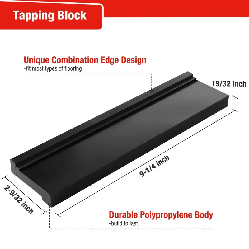 Goldblatt Laminate Wood Flooring Tools Installation Kit with 100 Spacers,