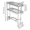 Goudergo Retractable Stainless Steel Sink Dish Drainer, Freestanding Large Dish