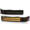 Spec-D Tuning Smoke Lens Bumper Lights Compatible with 1998-2004 Chevy