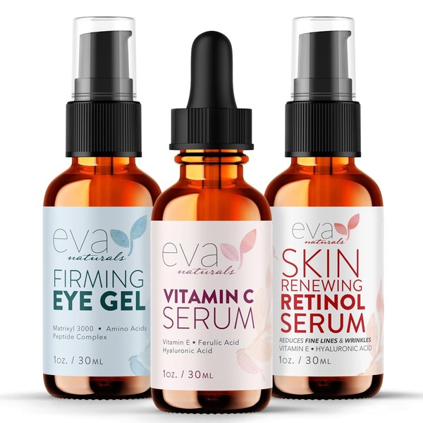 Eva Naturals Facelift in a Bottle - 3-in-1 Anti-Aging Set