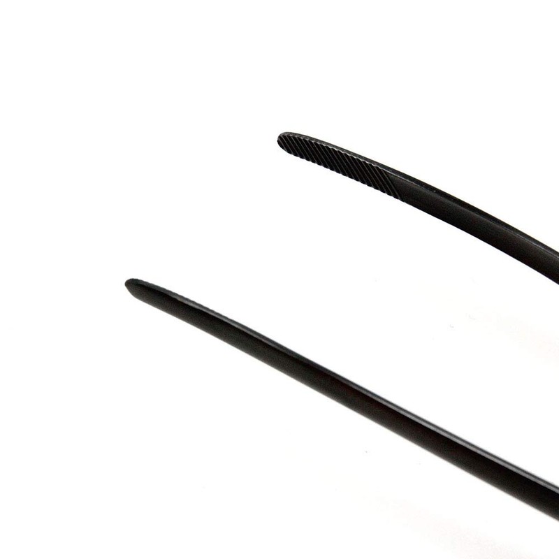 (Black) - Todai 24cm Stainless Steel Non-Slip Yakiniku BBQ Tongs