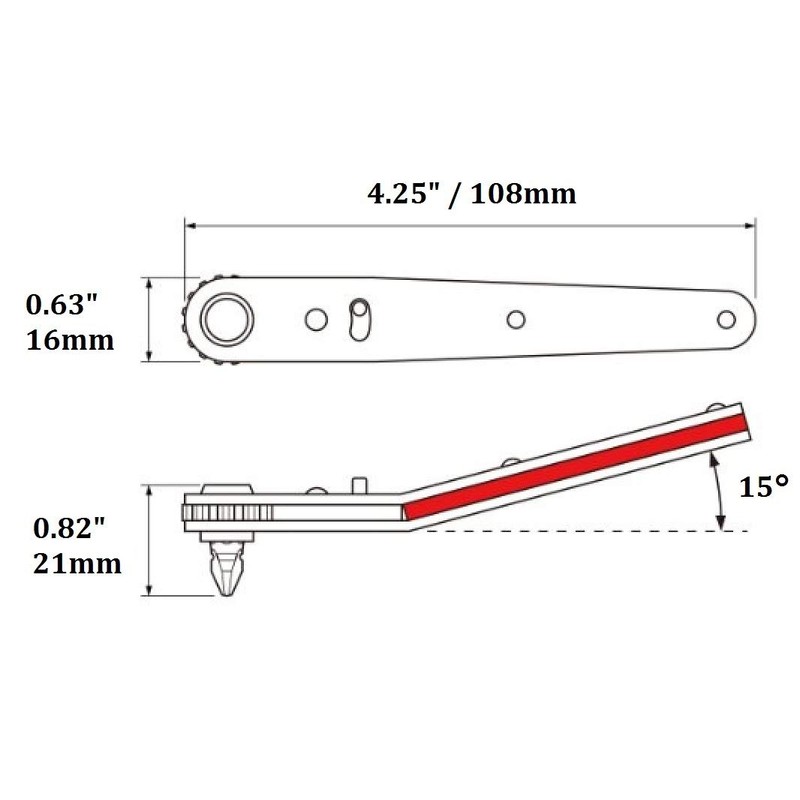 アネックス(ANEX) ラチェットドライバー オフセットタイプ アップヘッド型 ビット9本組 No.429
