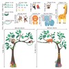 DECOWALL Jungle Trees and Animals Wall Sticker Decor Kindergarten Nursery