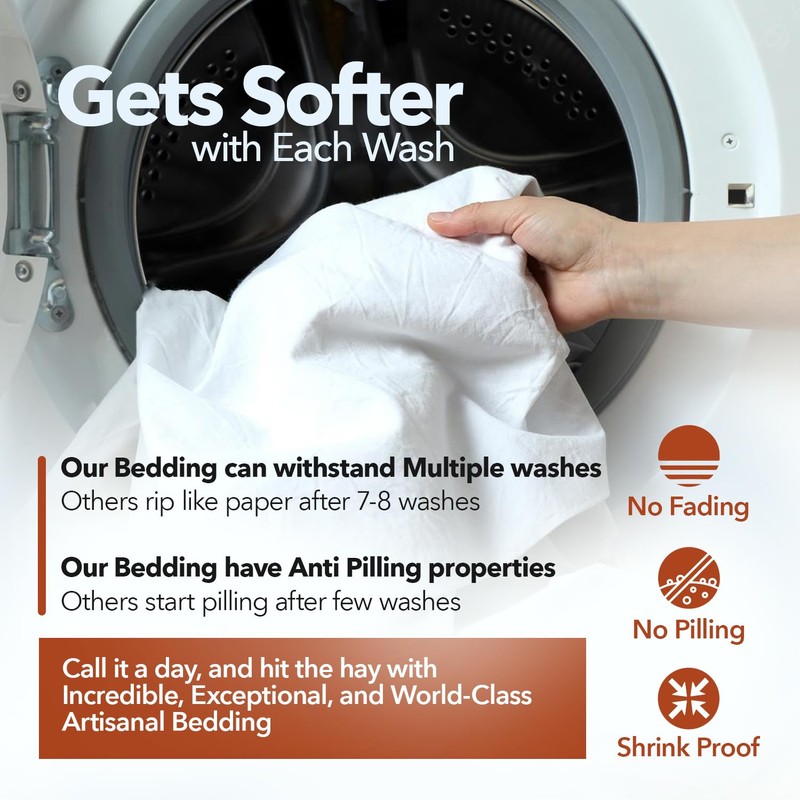 TEXAS LINEN CO. 100% Egyptian Cotton Sheets, 600 Thread Count