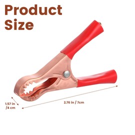 8 Pcs Alligator Clips Black & Red Insulated Heavy Duty Metal Spring Clips Boot Metal Spring Loaded Truck Car Battery Electric Test Probe Alligator Clamps Charger Clamps For Car Auto Vehicle Boat