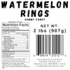 Watermelon Gummy Rings Candy, Bulk, 2 Pounds