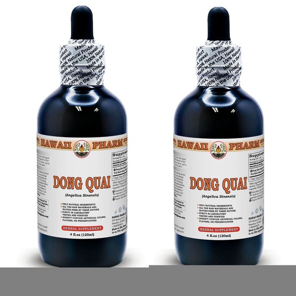 HawaiiPharm Dong quai (Angelica sinensis) Liquid Extract 2x4 oz
