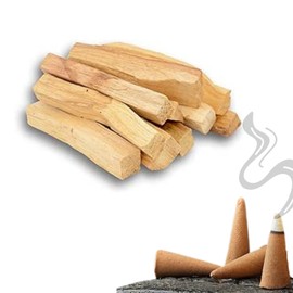 Grupo Gadmi 100 gr. de Palo Santo 8 a 12 Piezas Incluye Gratis Corcho DE Palo Santo 4 Piezas Varilla de Incienso de Madera Sagrada para Meditación, Chakras, Alivio del Estrés, Limpias. Incienso
